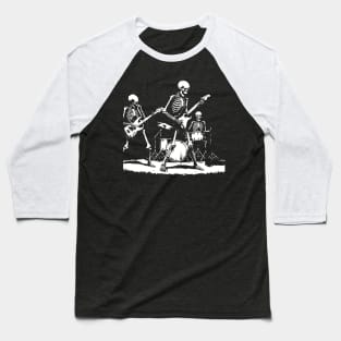 skeletons punk band Baseball T-Shirt